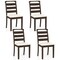 Costway Modern Dining Chair Set of 2/4 Upholstered Farmhouse Chairs with Rubber Wood Frame